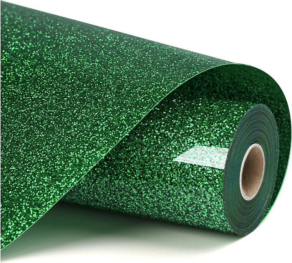 Folje vinili për plotter LOKLiK Glitzer, 30.5 x 90 cm, jeshile me shkëlqim