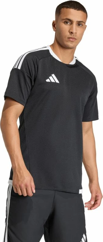 Fanellë futbolli për meshkuj adidas, e zezë dhe e bardhë