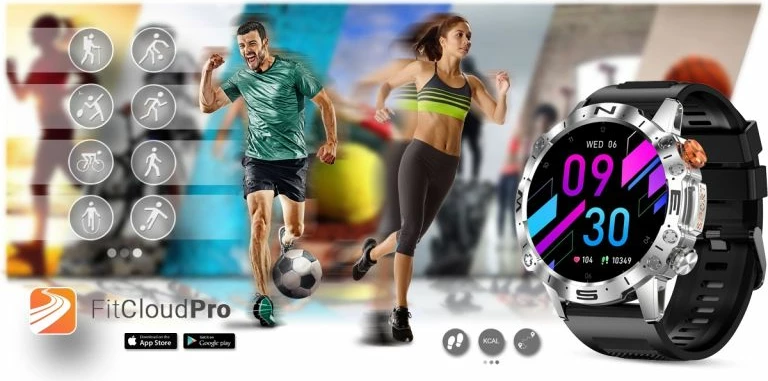 Smartwatch Gravity për të gjithë, e zezë