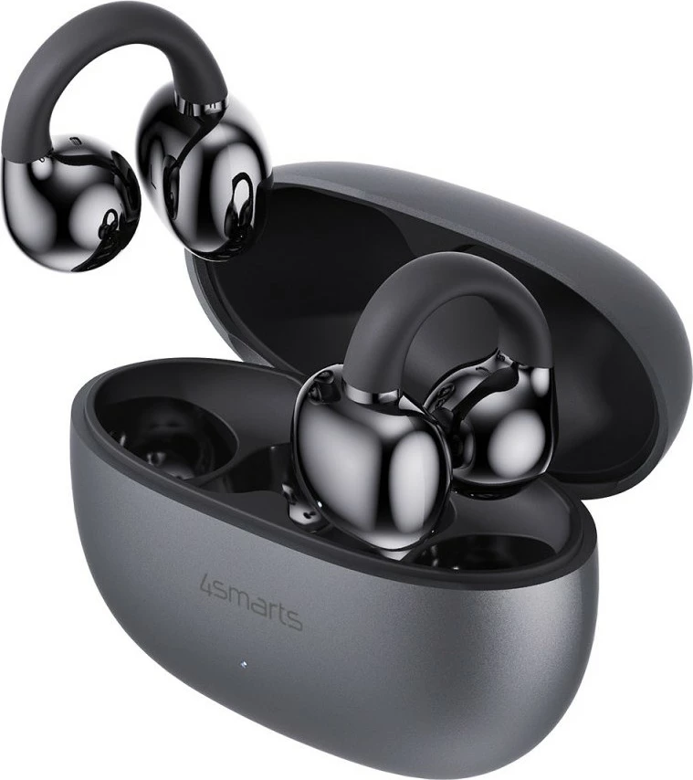 Kufje wireless 4smarts 541387, TWS, 28 orë, Bluetooth 5.4, e zezë/gri