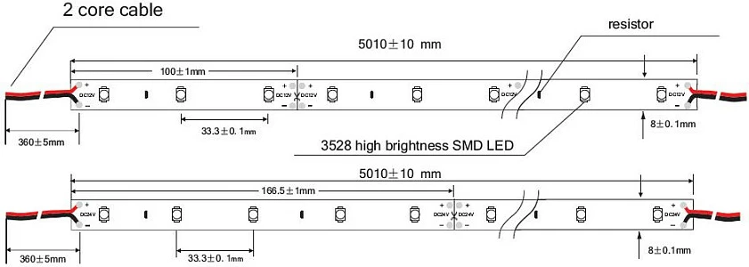 Shirit LED Synergy21 Flex Strip 3528, 5m, 12V DC, 12W, Neutral White 4000-4500K, IP20