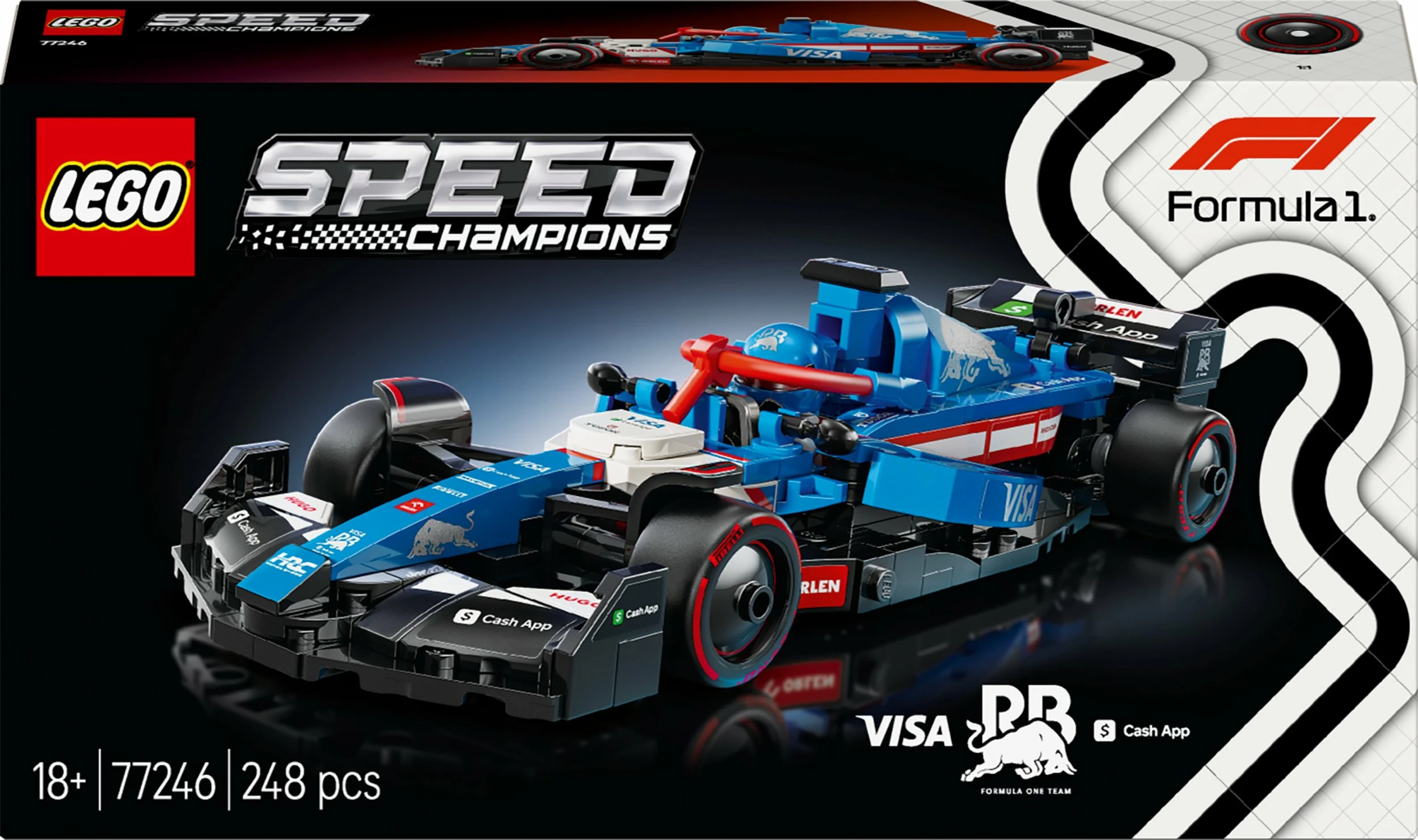 Set ndërtimi LEGO Speed Champions F1 KICK Sauber Team C44 77246, 248 pjesë