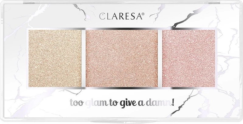 Paletë highlighter-i Claresa Too Glam To Give A Damn për femra 12 Golden Glow 12.5g