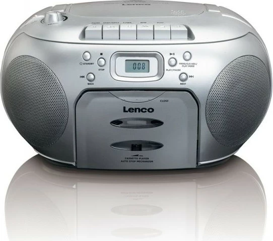Boombox Lenco SCD-420, kasetofon, radio FM/AM, argjend