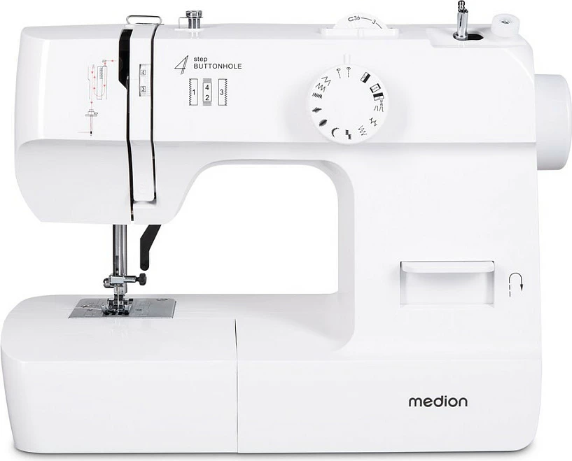 Makinë qepëse Medion LIFE MD11179 SM70, 4-step buttonhole, e bardhë