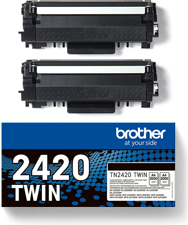 Toner Brother TN-2420TWIN, 3000 faqe, 2 copë