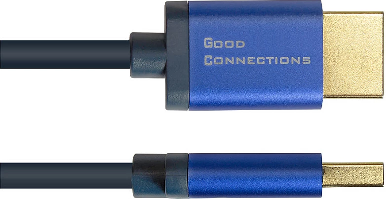 Kabllo HDMI GoodConnections 4521-SF010B, HDMI 2.1, 1 m, 38.4 Gbit/s, Blu