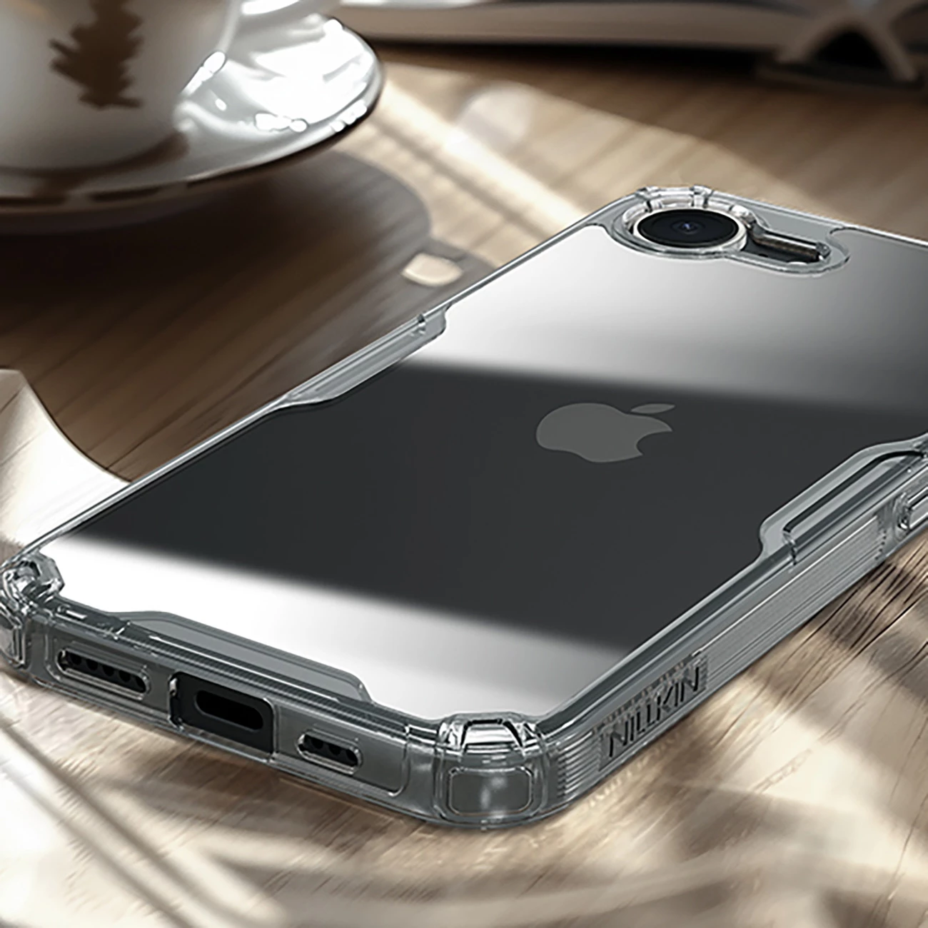 Mbështjellës Nillkin Nature Pro për iPhone 16e, Transparent