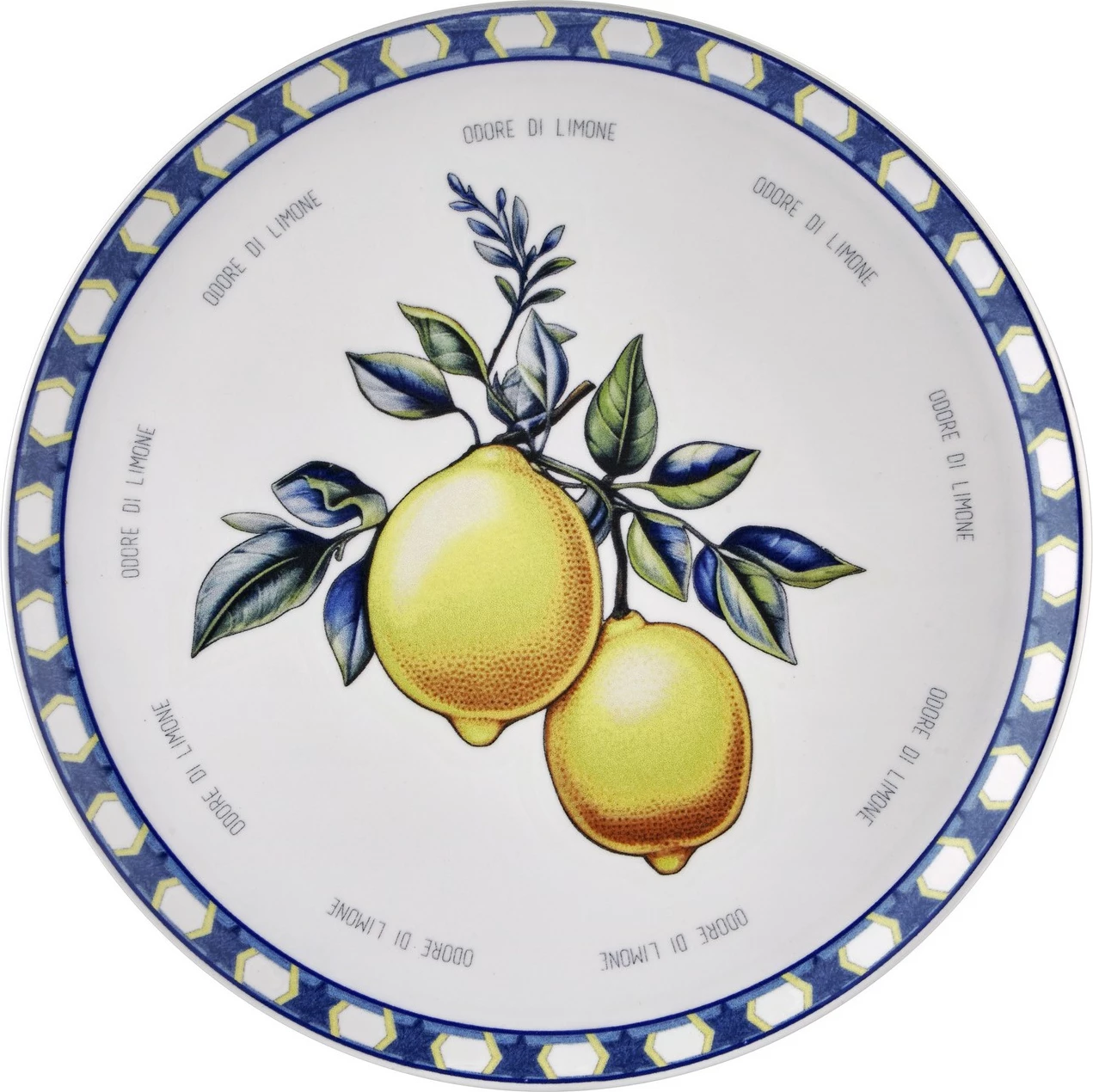 Pjatë shërbimi Hermia, ODL0006, ngjyrë e verdhë, 30x30x2cm