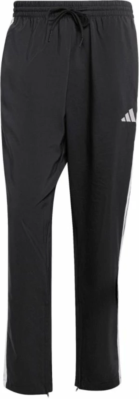 Pantallona meshkuj adidas Essentials 3-Stripes Stanford Open Hem JC8491, të zeza