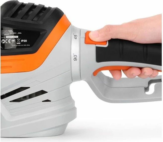 Prerëse elektrike për gardh VONHAUS 2515206 710W, teh 61cm, prerje 24mm, kabllo 10m, bardhë/zezë/portokalli