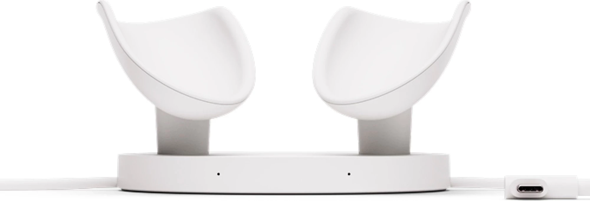 Dock karikimi META Quest 3/3S Compact, USB-C 18W, i bardhë, set me karikues 18W, kabllo të zgjatur dhe bateri Li-ion