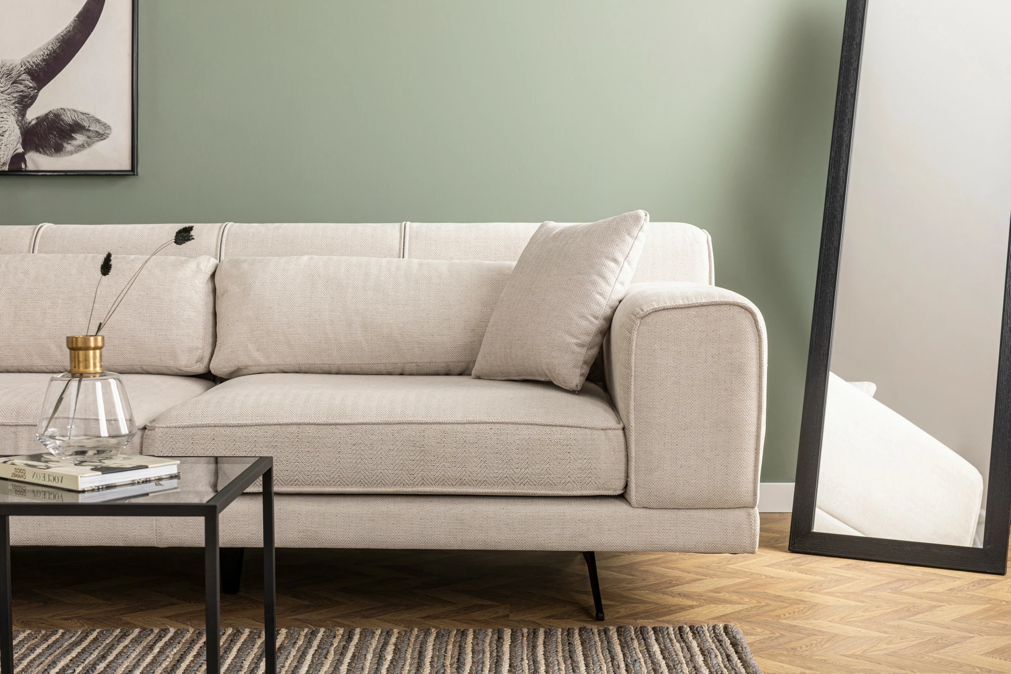 Këndare Jivago, kënd i majtë, bezhë, Atelier del Sofa