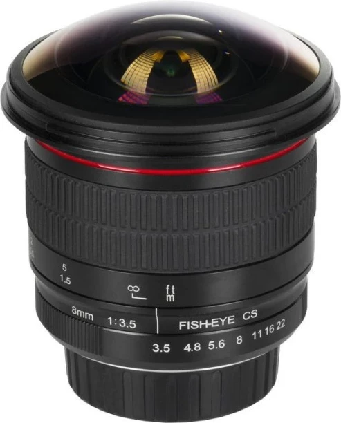 Lentë MeiKe MK-8mm F3.5, mocowanie Canon EF