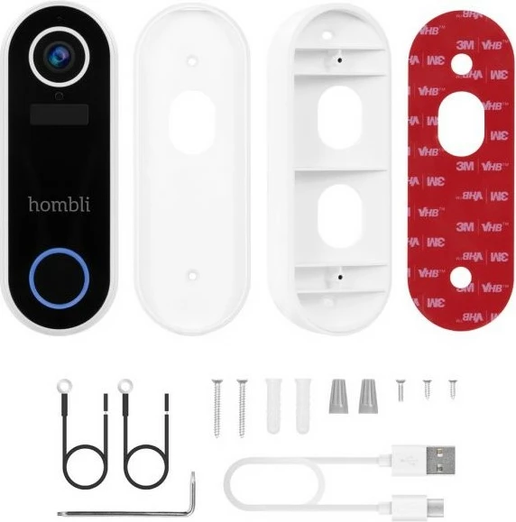 Zile e mençur Hombli, Smart Doorbell Pack, e zezë, e bardhë
