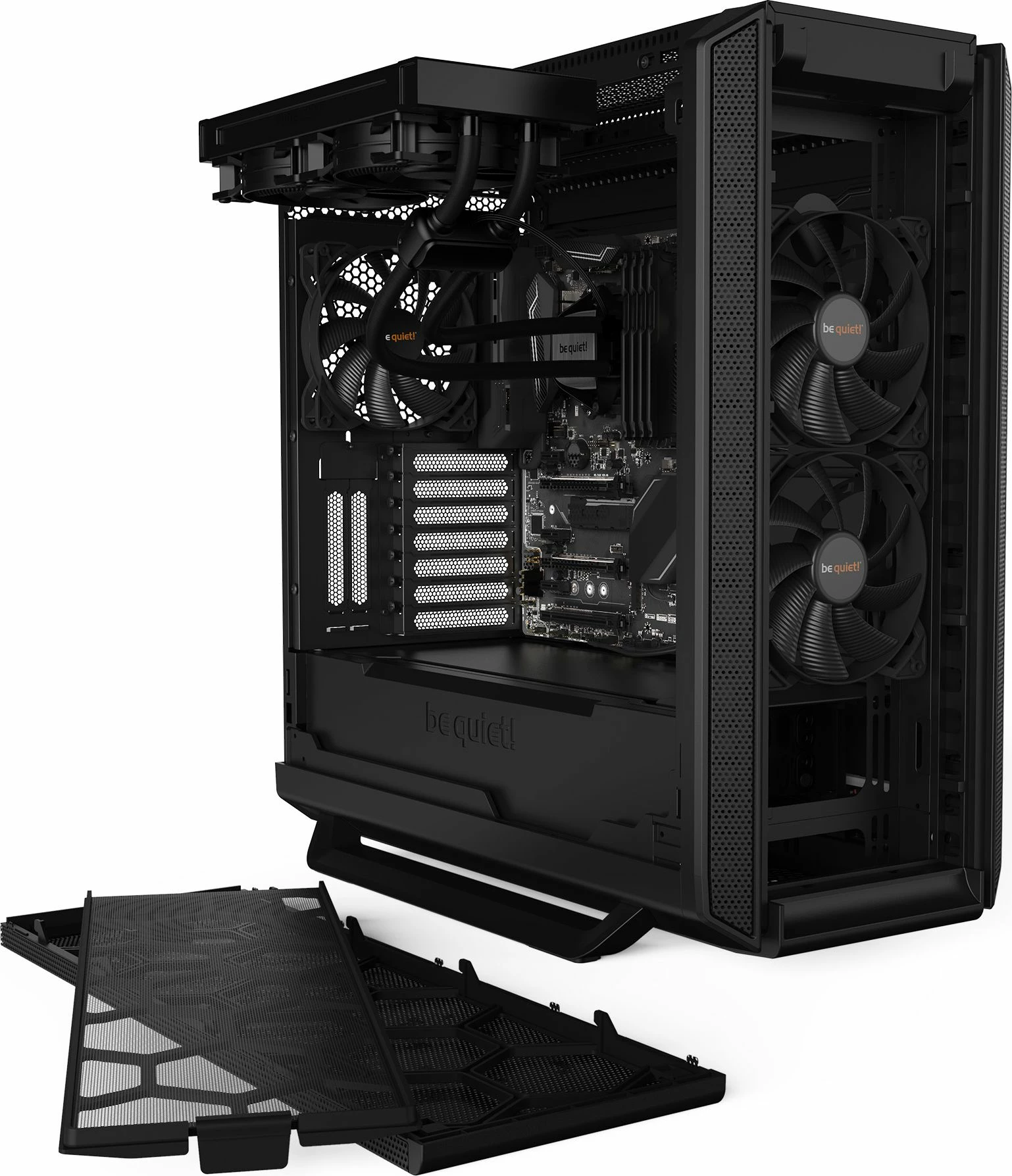 Kasë be quiet! Silent Base 802 BG039 Midi Tower ATX/eATX, pa dritare, USB Type-C, e zezë