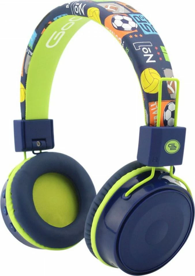 Kufje GoGEN HBTM32 Bluetooth on-ear për fëmijë me mikrofon, 15h, Blu