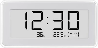 Monitor temperature dhe lagështie me orë Xiaomi Mi Clock Pro BHR5435GL, LCD, CR2032, i bardhë