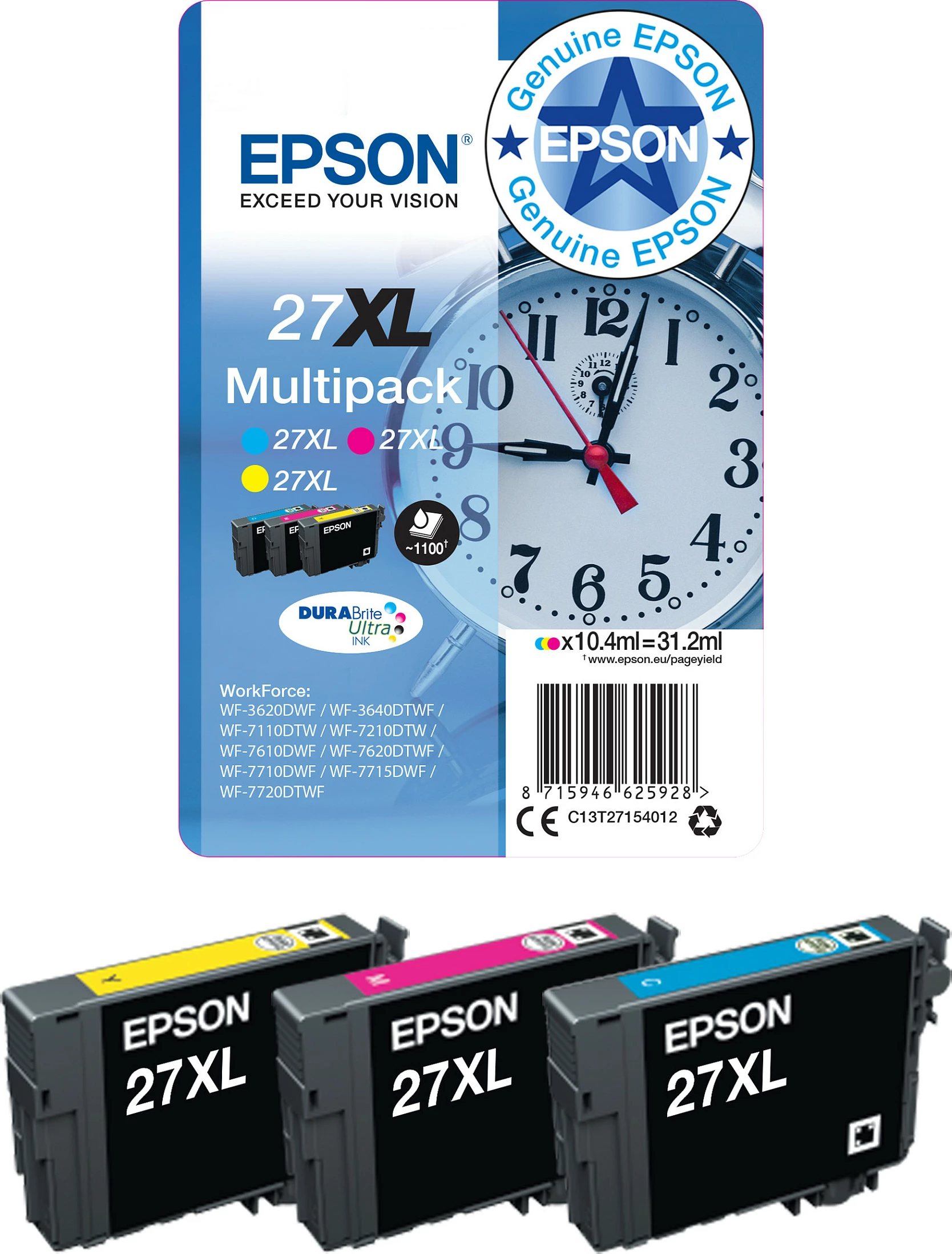 Kartrixh boje Epson 27XL C13T27134010, Magenta
