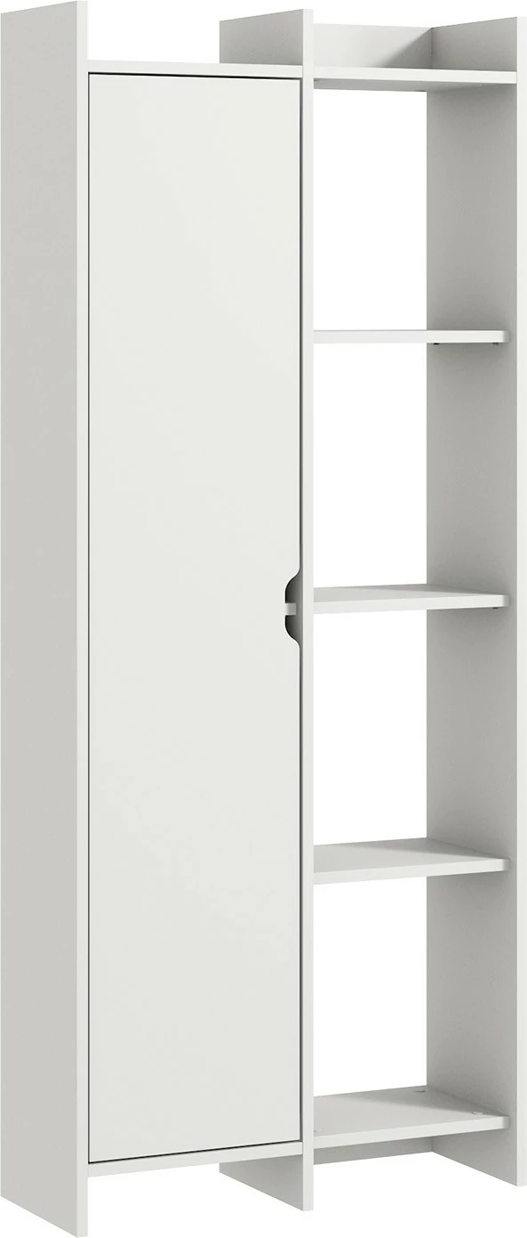 Raft librash Skye Decor, ofertë, ngjyrë e bardhë