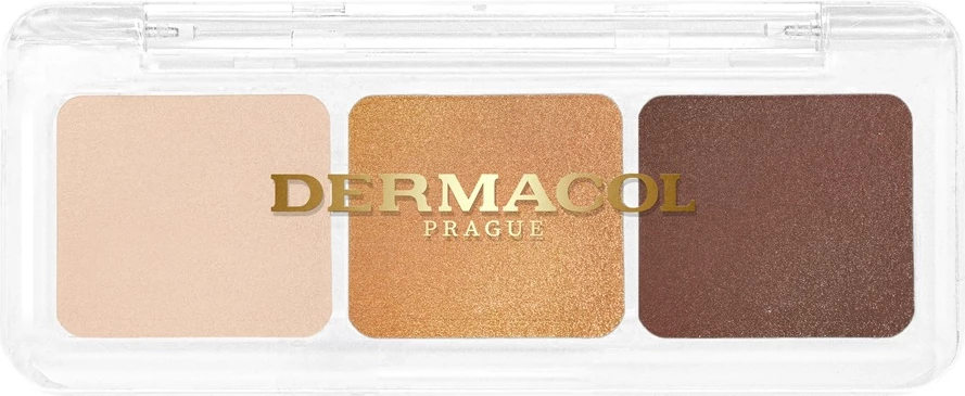 Paletë për sy Dermacol 3 Golden Sands për femra, 4.2g