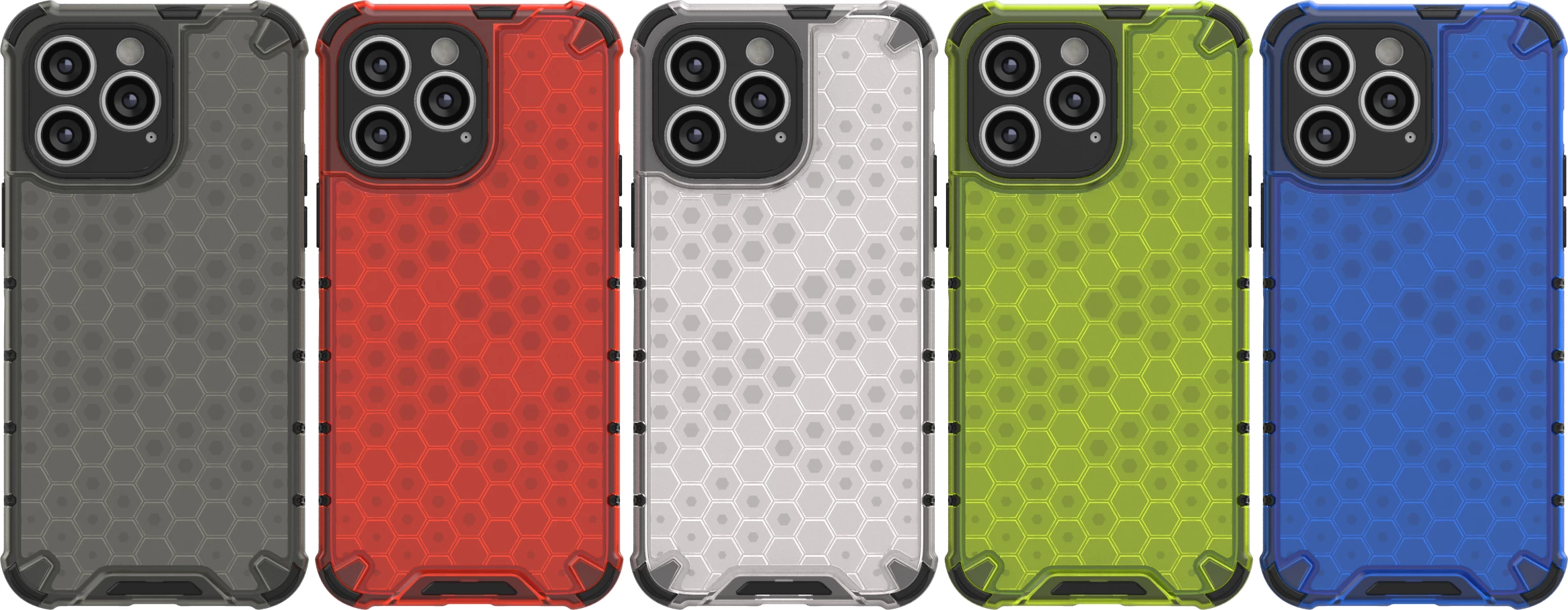 Mbështjellës Hurtel Honeycomb për iPhone 14 Pro Max, i zi