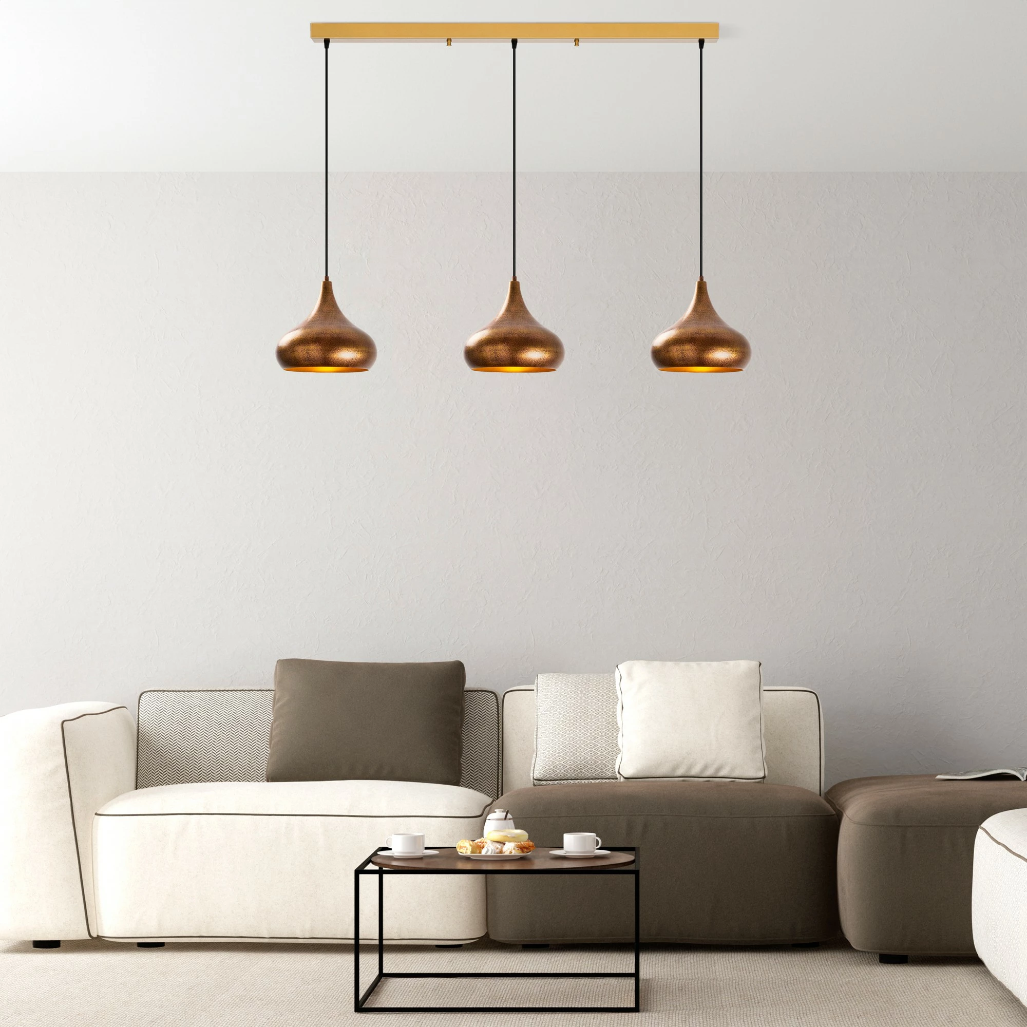 Llambë tavani Opviq, model Muba, vintage, 140x30x126cm