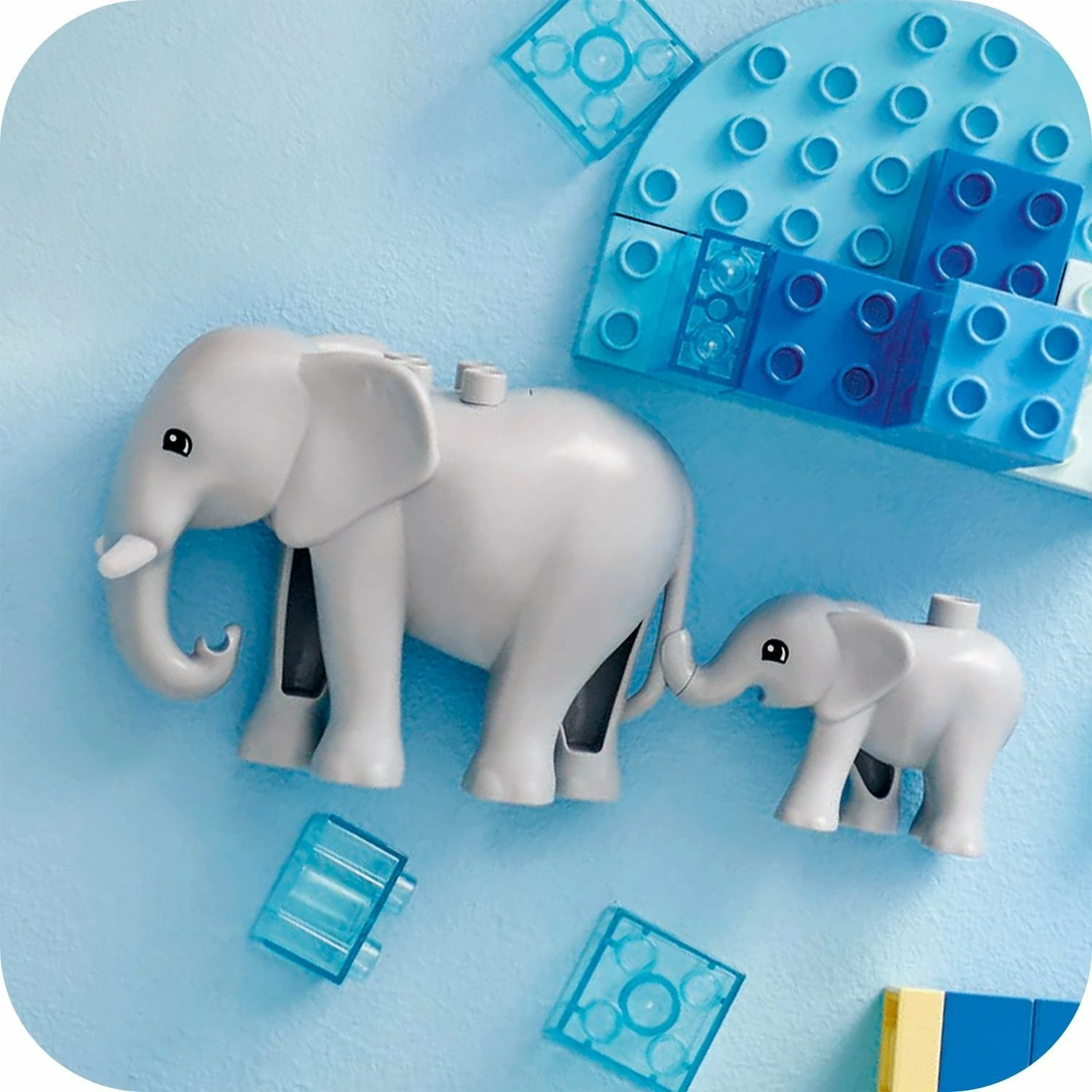 Set ndërtimi LEGO DUPLO Wild Animal Families 3-in-1 10446, 92 pjesë, për 2+ vjeç