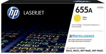 Toner HP 655A CF452A rendiment 9,800–23,700 faqe, e verdhë