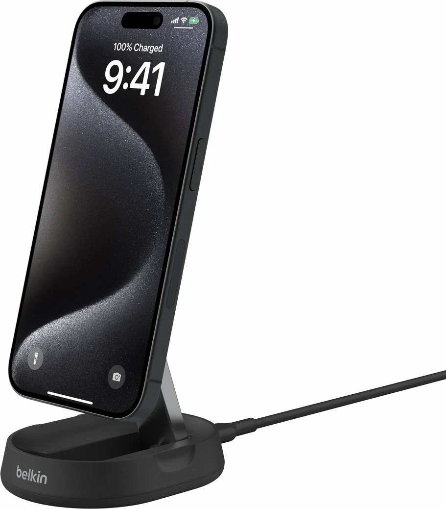 Karikues wireless magnetik Belkin BoostCharge Pro WIA008btBK, Qi2 15W, 1x USB-C, kabllo 1.5 m, i zi