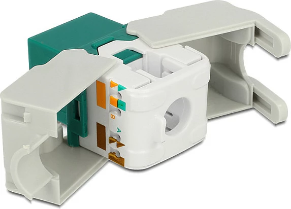 Modul Keystone RJ45 DeLOCK 86349, RJ-45 femër në LSA, i gjelbër