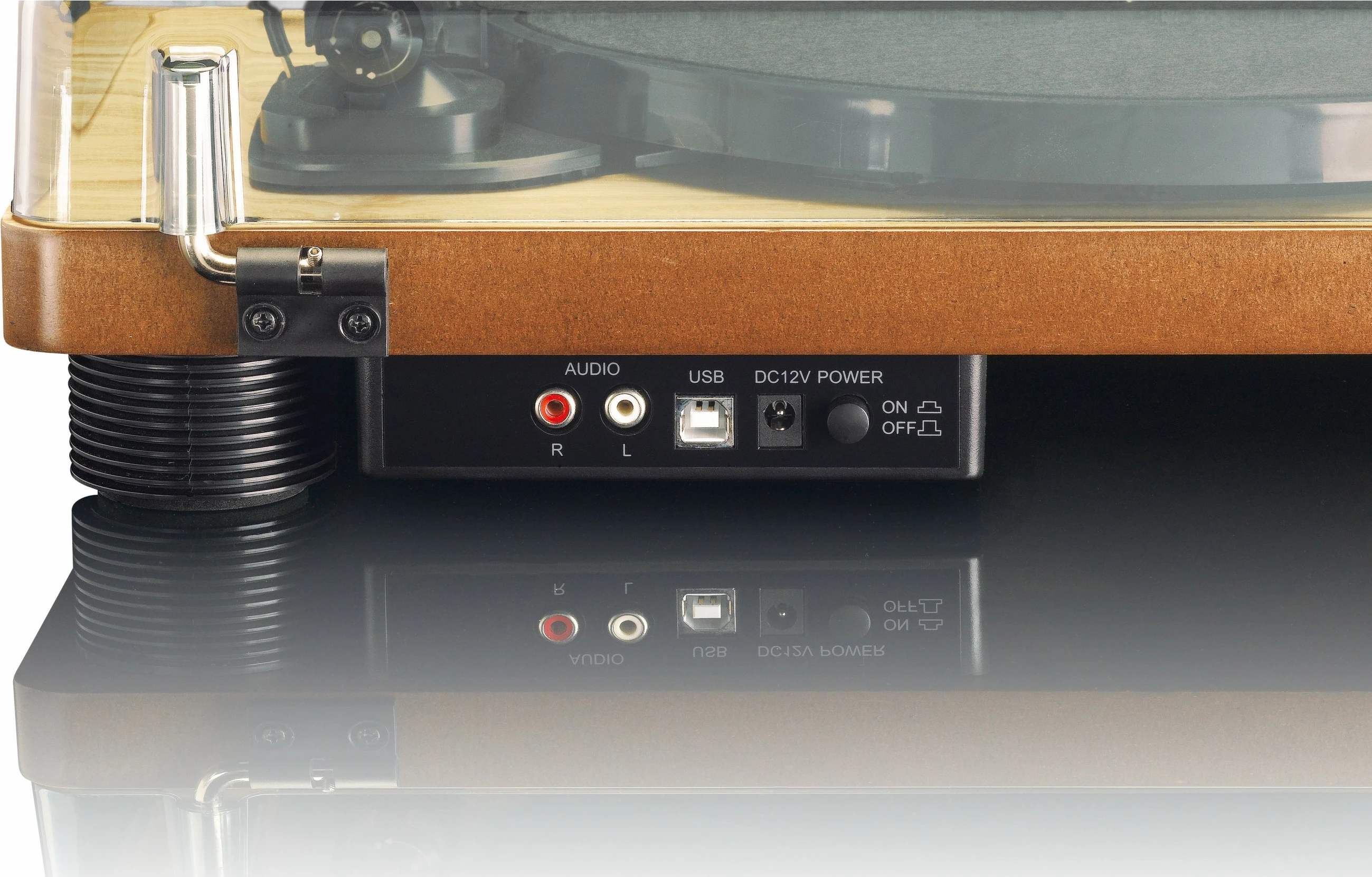 Gramafon Lenco LS-50, USB, altoparlantë të integruar, ngjyrë dru