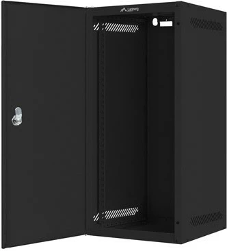 Kasë rrjeti Lanberg WF10-2312-00B, 12U, për montim në mur, Metal, E zezë