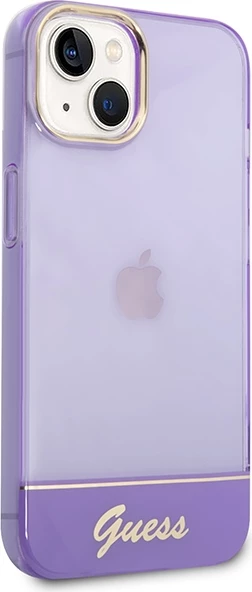 Mbështjellës Guess GUHCP14MHGCOU për iPhone 14 Plus 6.7", vjollcë, hardcase translucent
