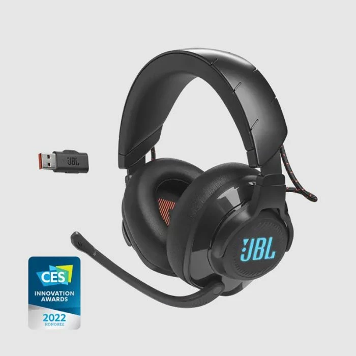Kufje gaming wireless JBL Quantum 610, 2.4 GHz USB receiver, 50 mm, mikrofon boom, bateri deri 40 orë, e zezë