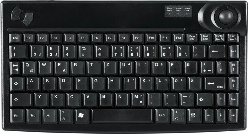 Tastierë Cherry Active Key AK-440-TU, Mini, Wired, USB, QWERTY, Ngjyrë e zezë