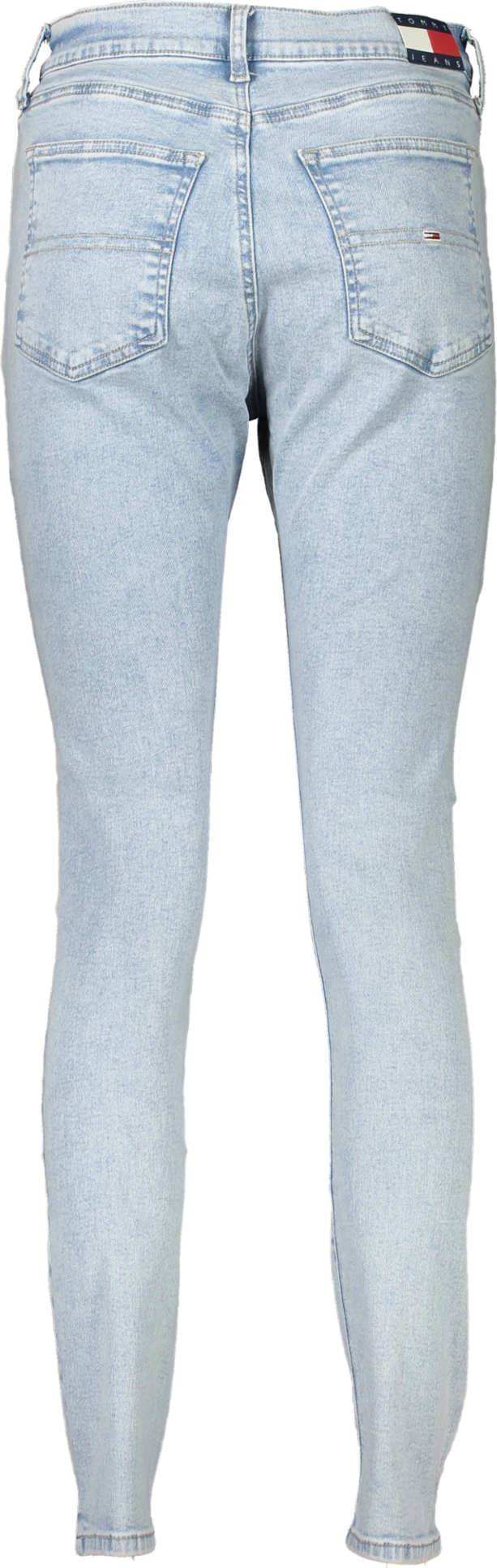 Pantallona xhins TOMMY HILFIGER Sylvia High Super Skinny femra, kaltër e çelët