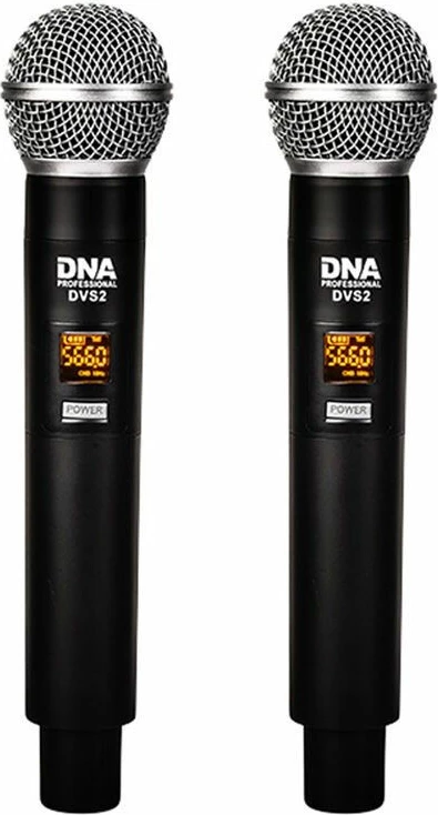 Mikrofon pa tela DNA PROFESSIONAL DVS2, 2 copë me bazë