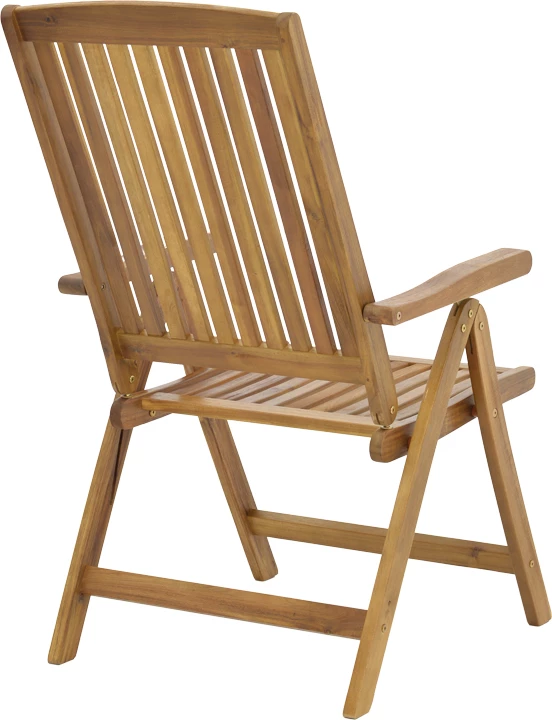 Tavolinë me karrige Zerco-Sopho set prej 5 copash dru akacie natyrale 200/150x100x75cm