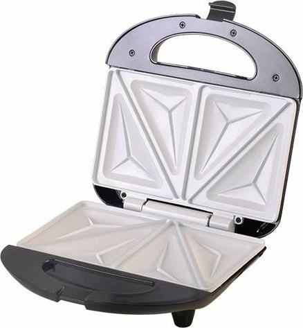 Toaster sanduiçesh Camry CR 3018 700W, 4 trekëndësha, veshje qeramike, i zi