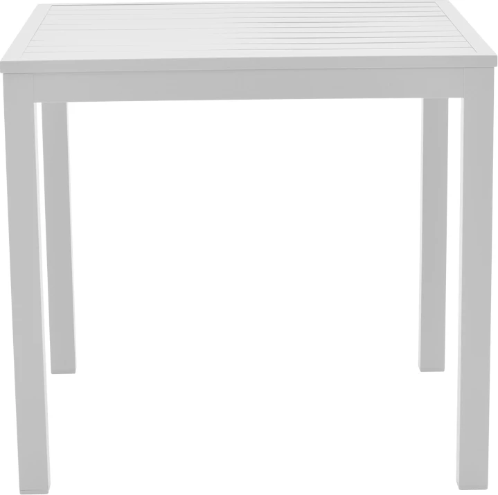 Tavolinë Kliton, alumin i bardhë, 80x80x74cm