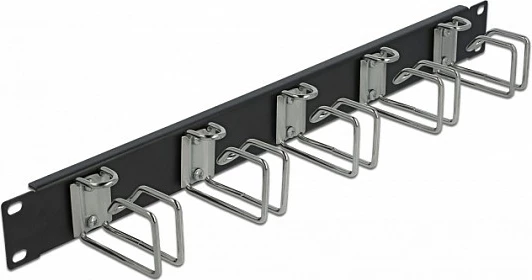 Panel menaxhimi kabllove DeLOCK 19" 1U, metal, i zi