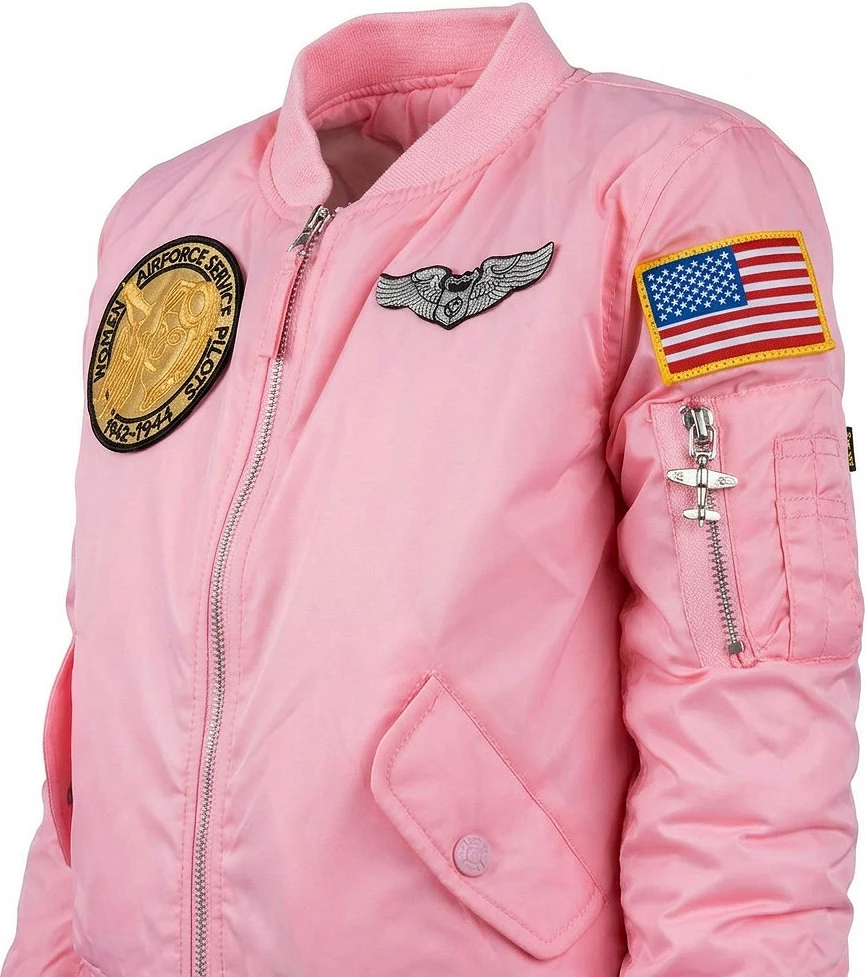 Xhaketë Për Fëmijë Fostex Garments Kids MA-1 flight jacket pink