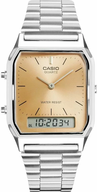 Orë dore për femra CASIO, argjend