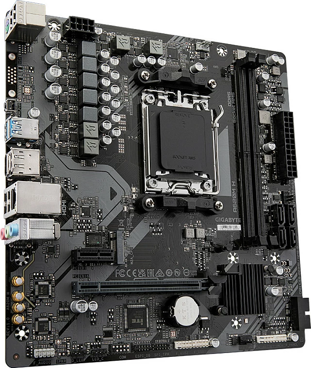Pllakë amë Gigabyte A620M H, Socket AM5, DDR5, PCIe 4.0, HDMI, DisplayPort