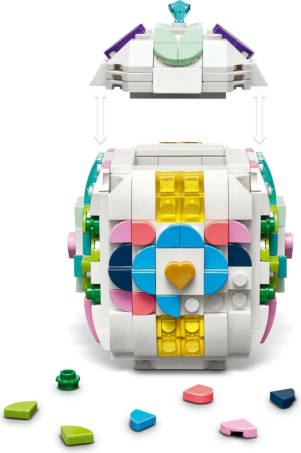 Set ndërtimi LEGO Iconic 40816 Decorative Easter Egg, 386 copë, 9+ vjeç, shumëngjyrësh