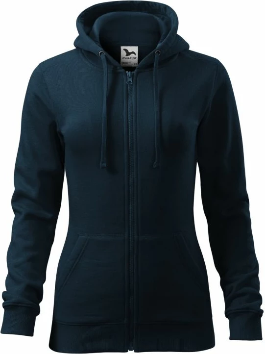 Duks me zinxhir Malfini për femra, ngjyrë blu marine