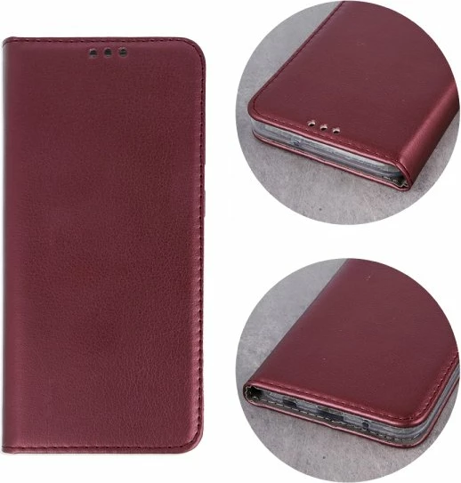 Mbështjellës flip cover HAVANA Premium për LG K41s, e kuqe burgundy