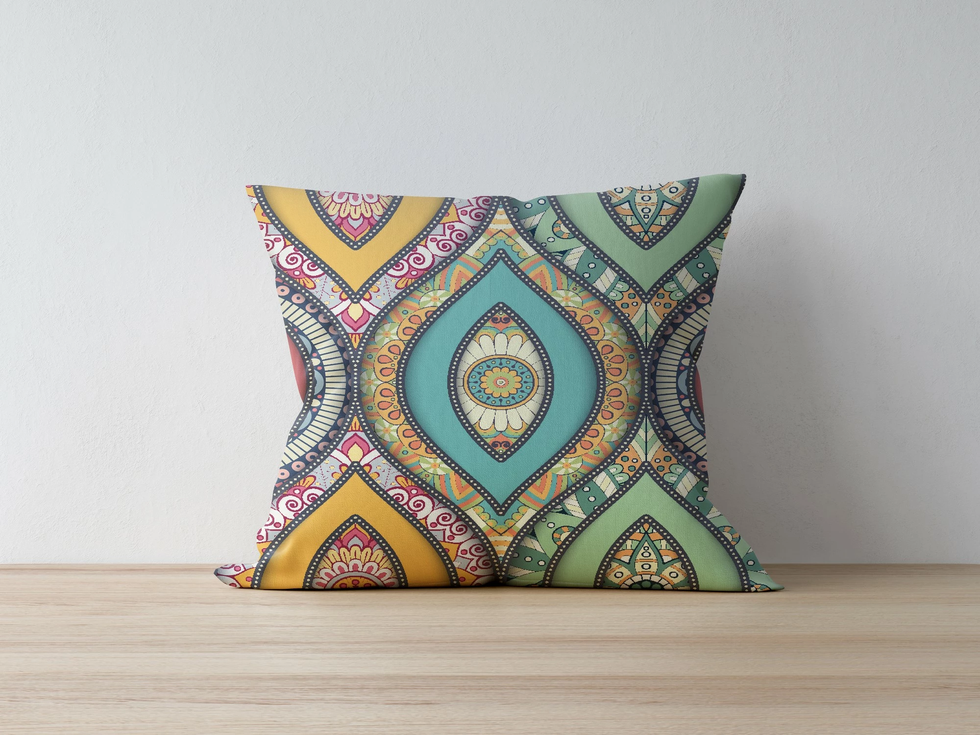 Jastëkë mbështjellës Aberto Design, a1207, shumëngjyrësh, 43x43cm
