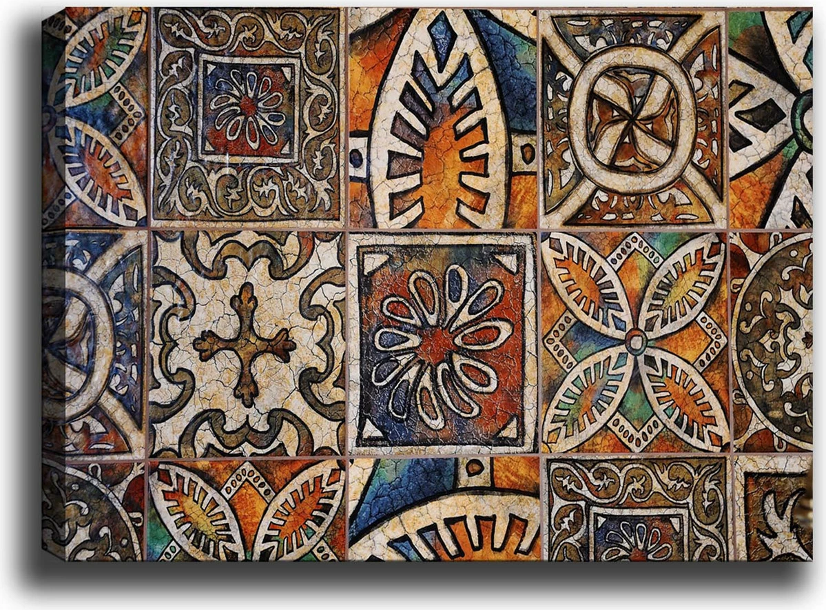 Pikturë dekorative në kanavacë Wallity, shumëngjyrëshe, 70x100cm